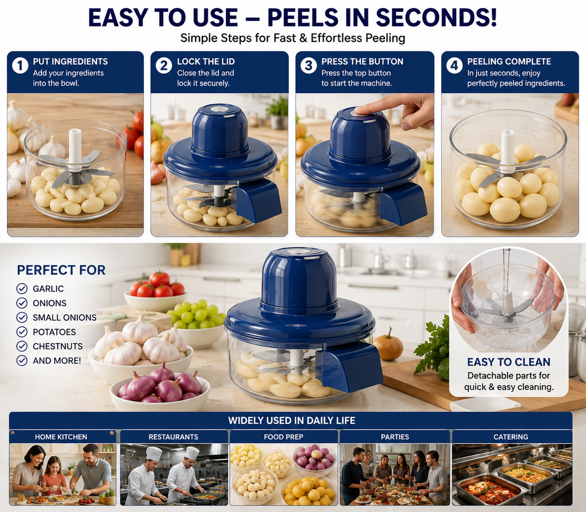 Rechargeable Peeler Machine